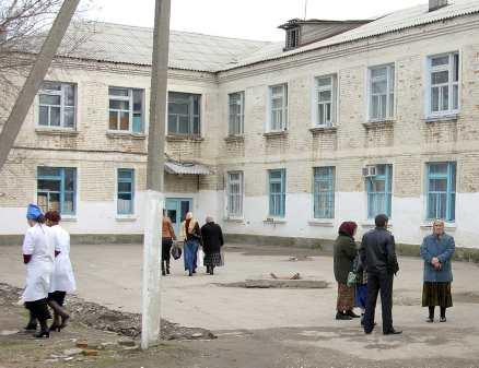 Patienterna vårdas på distriktssjukhuset i Sjelkovskaja.