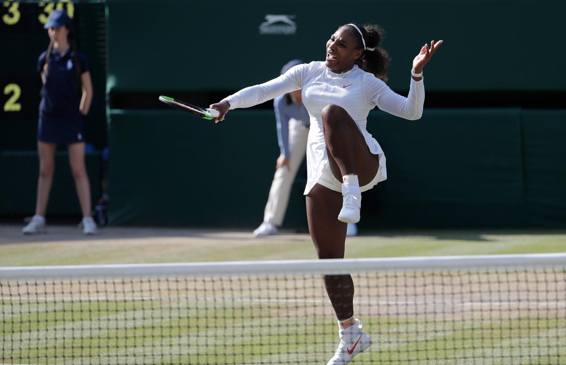 Serena Williams klättrade 153 placeringar på tennisrankningen efter Wimbledon-finalen.