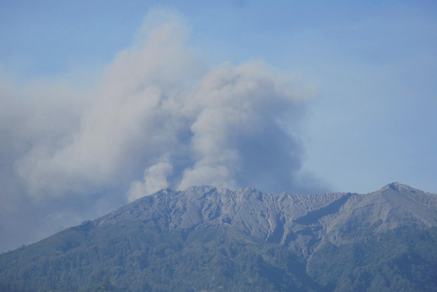 Vulkanutbrott på Bali.