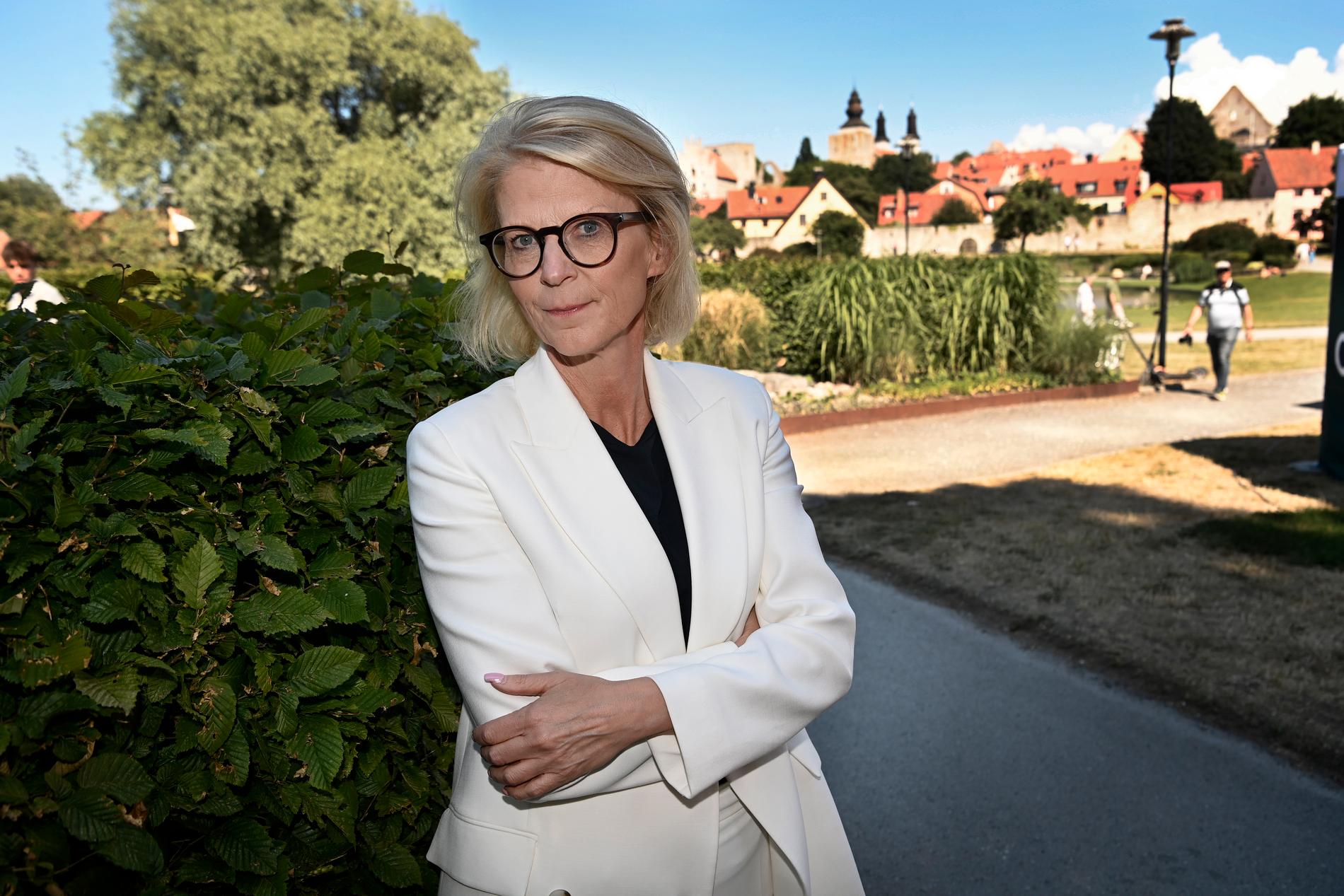 Elisabeth Svantesson i Almedalen.