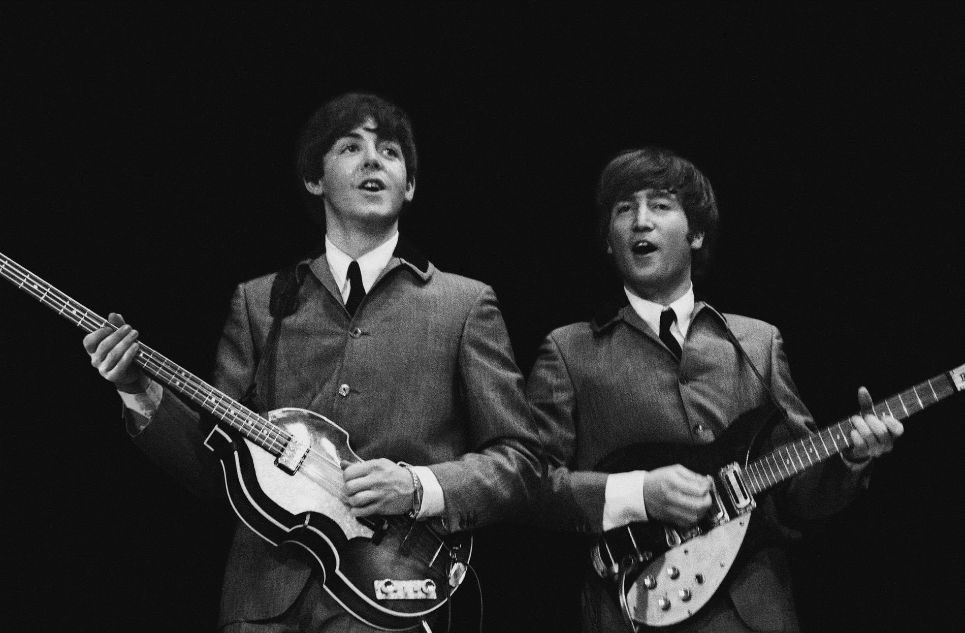 Paul McCartney och John Lennon.