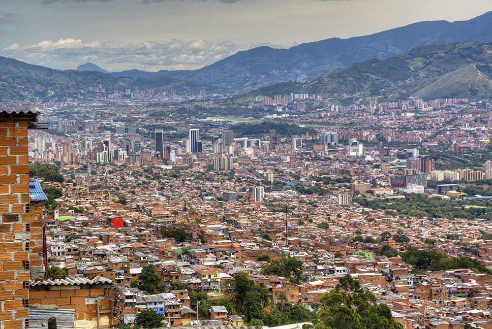 Staden Medellin, Colombia.