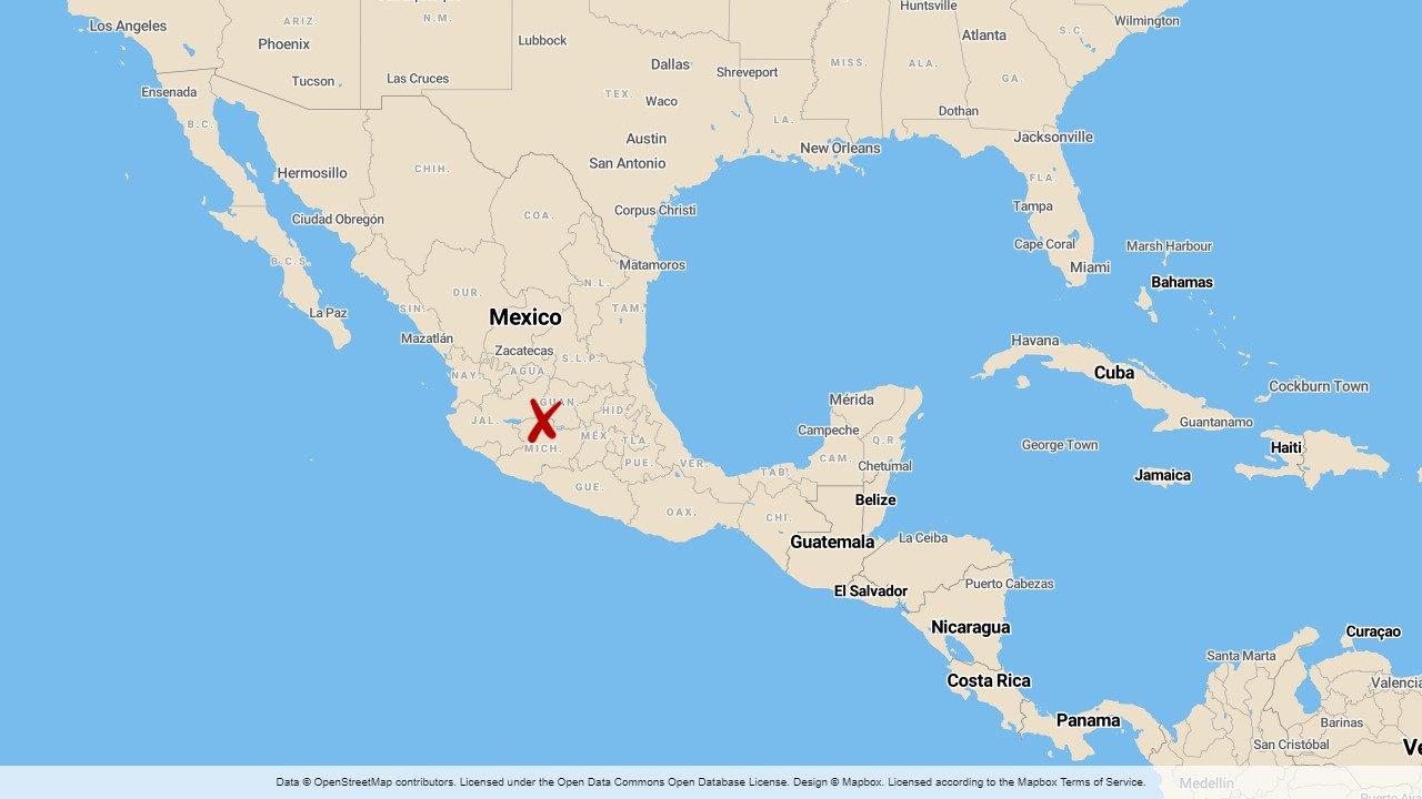 Över 50 kroppar har hittats begravda i centrala Mexiko.