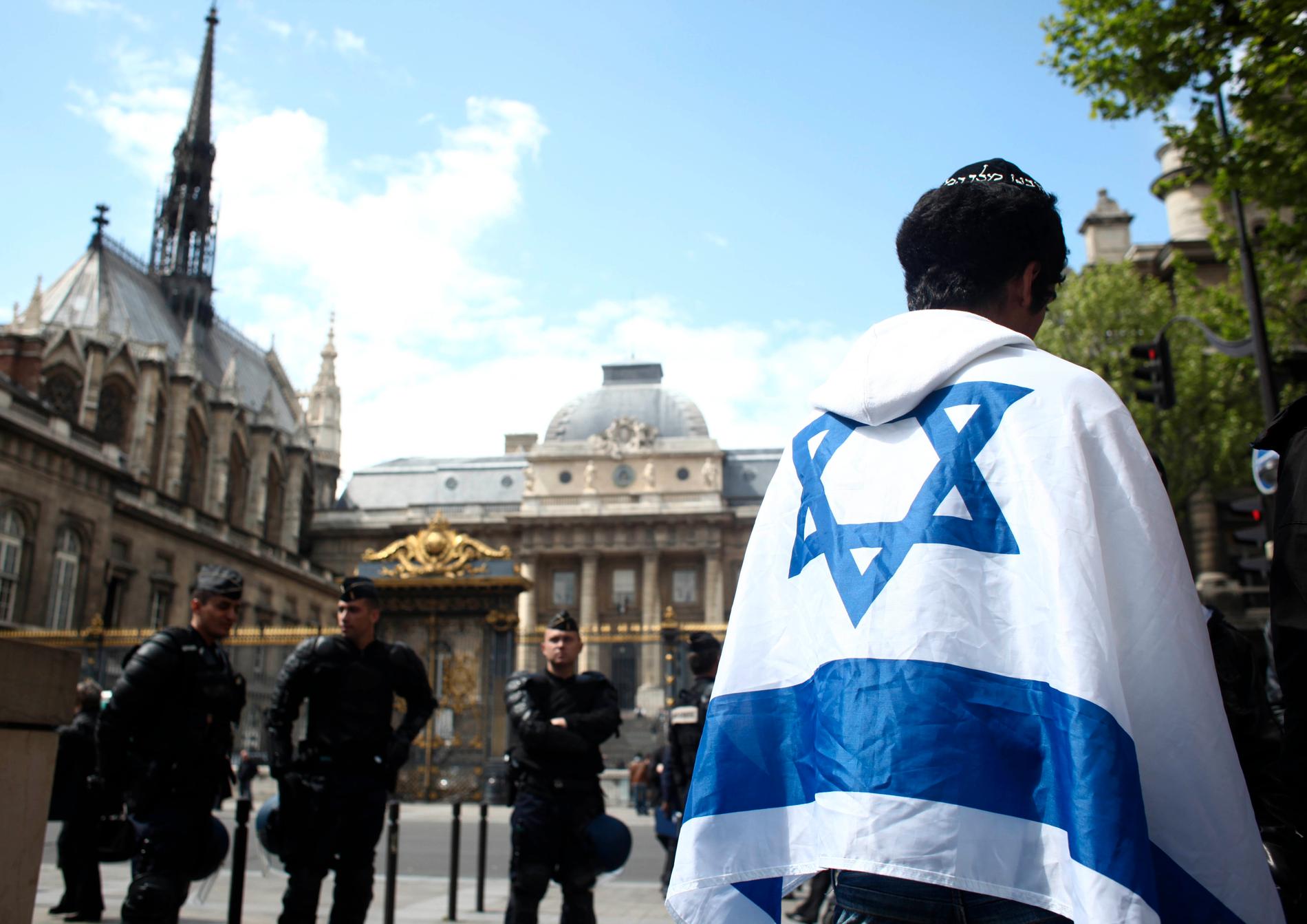 Antisemitiska incidenter ökar i Frankrike. Arkivbild.