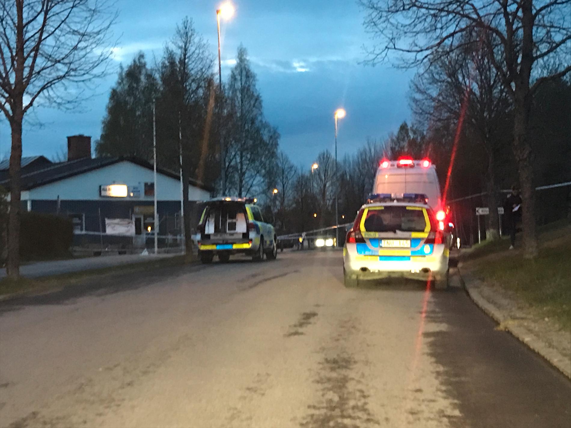 En man blev skjuten nära Östra skolan i Katrineholm i maj 2017.