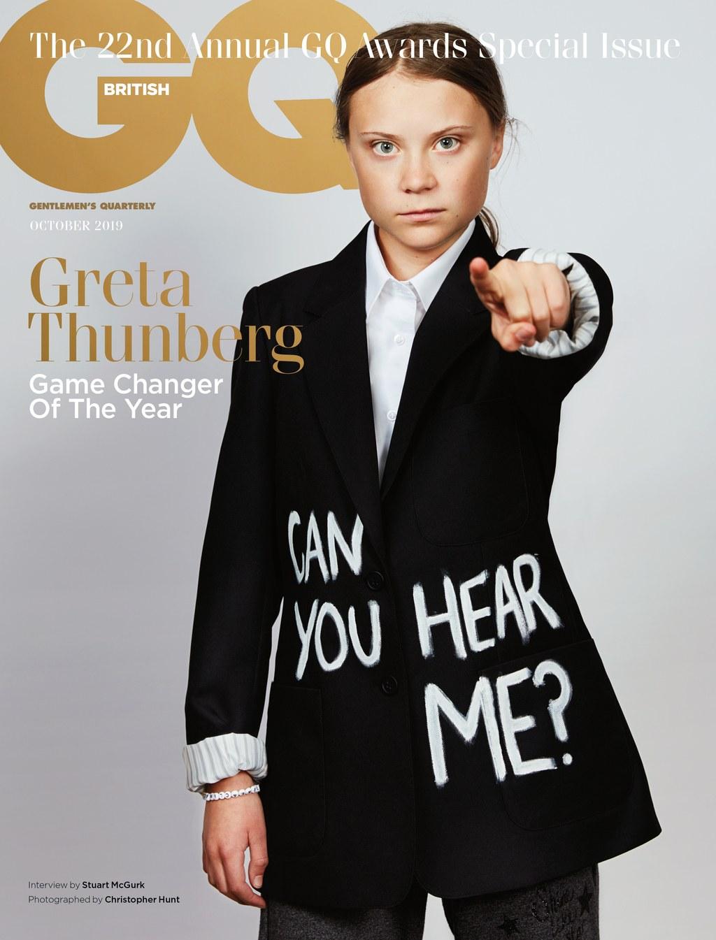 Det är det brittiska specialnumret för oktober månad som tillägnas Greta Thunberg.
