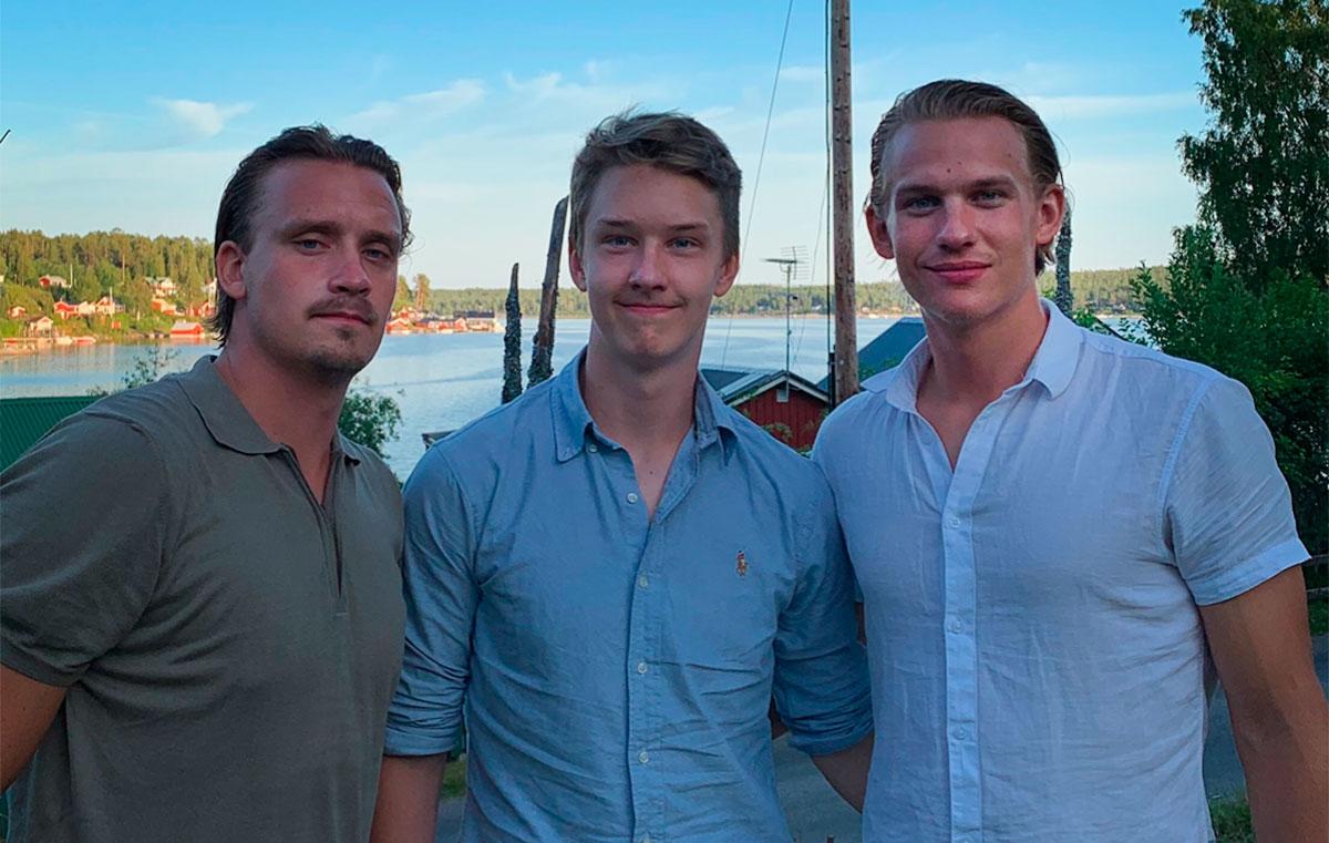De tre bröderna Marcus, Linus och Oskar Lindblom