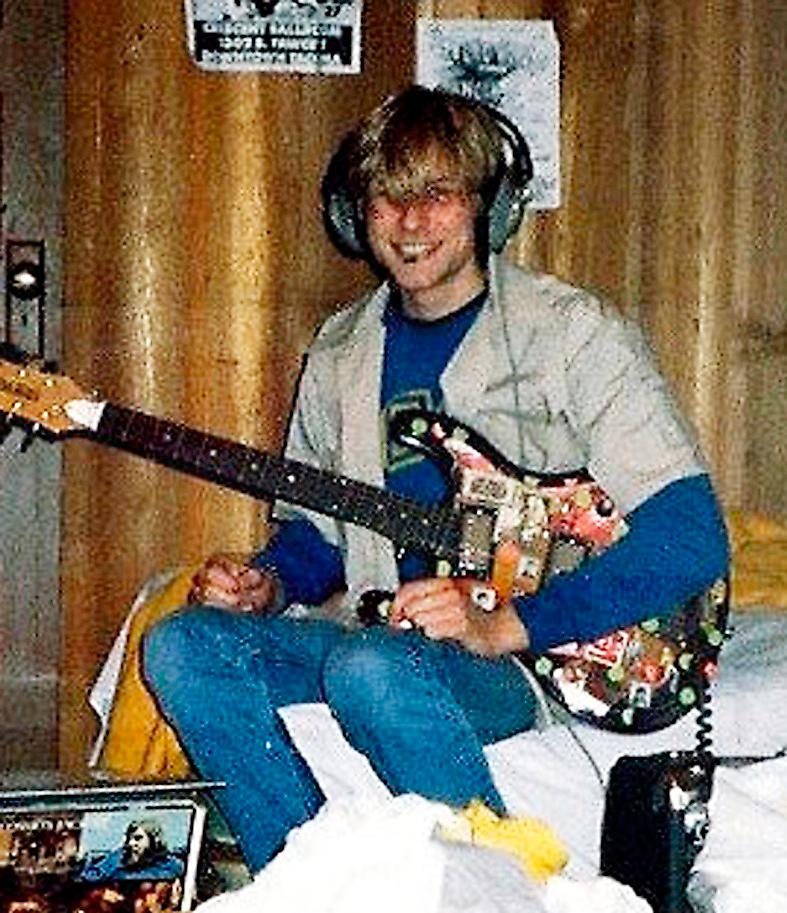 En ung Cobain hemma i Aberdeen, Washington. Foto: AP