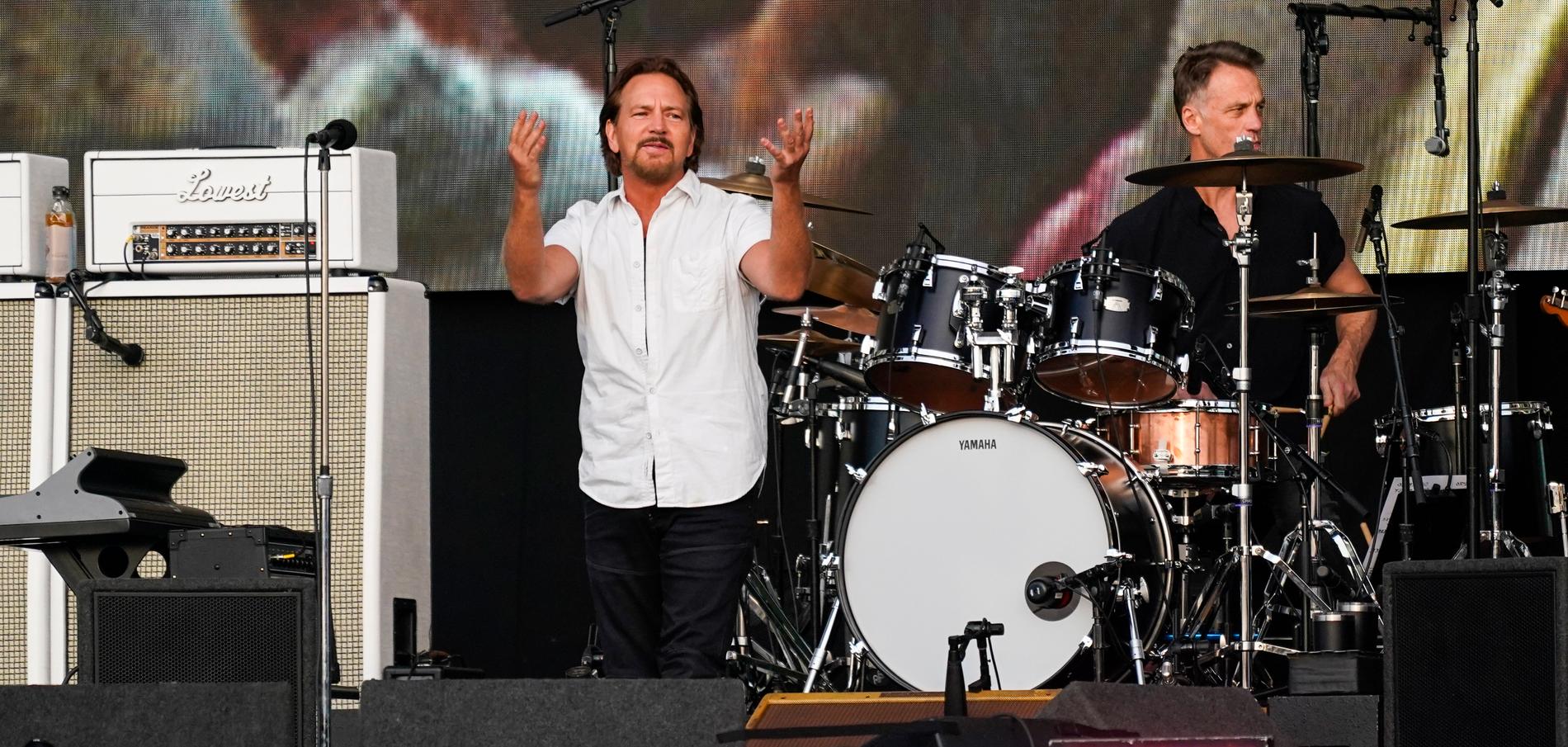 Eddie Vedders Pearl Jam uppträdde i Hyde Park 8 juli.