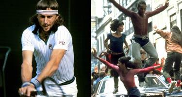 Björn Borg i Wimbledon 1981 och Leroy och gänget på Fame-skolan i kultserien  Fame .
