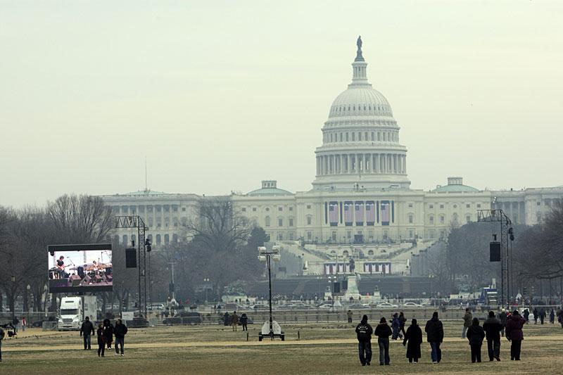 Capitol Hill dagen innan Barack Obama svärs in som USA:s 44:e president.