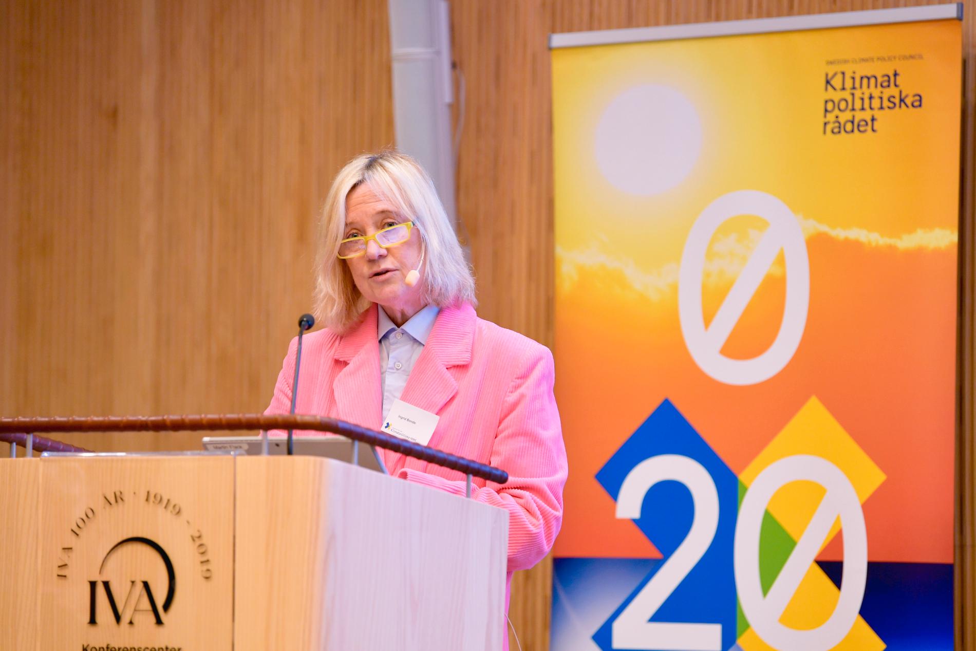 Ingrid Bonde, ordförande i Klimatpolitiska rådet.