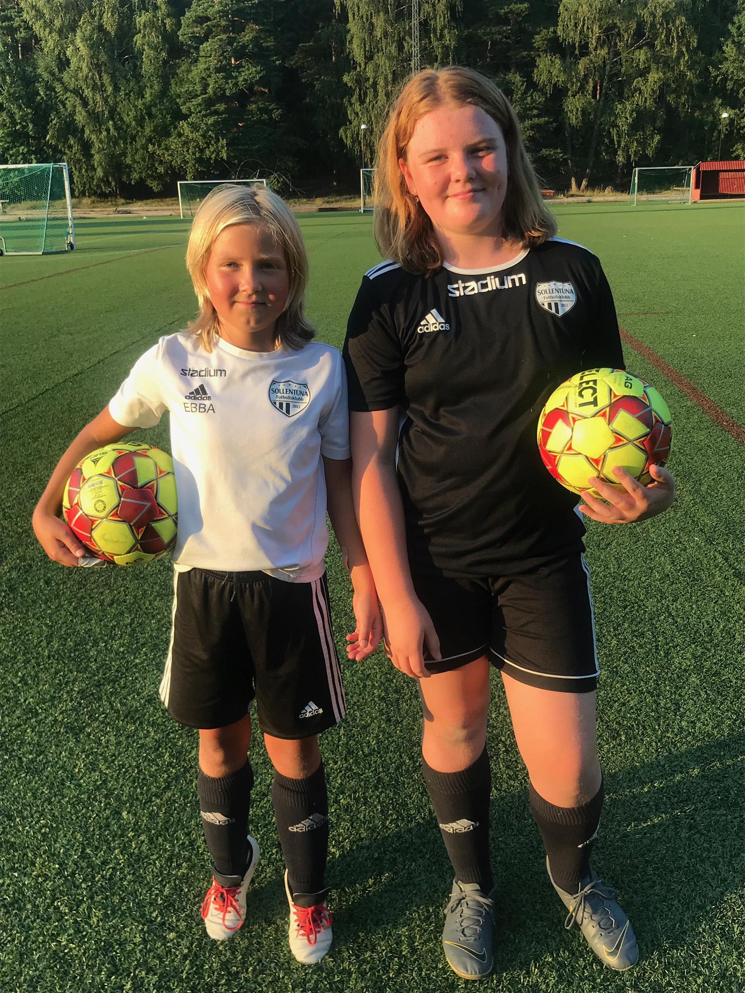 Ebba Levin och Molly Liljestrand lärde känna varandra genom fotbollen. 