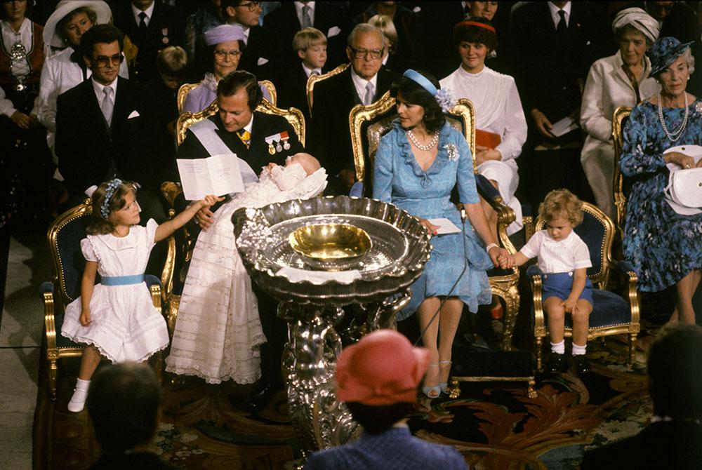 Prinsessan Madeleine döps den 31 augusti 1982. 