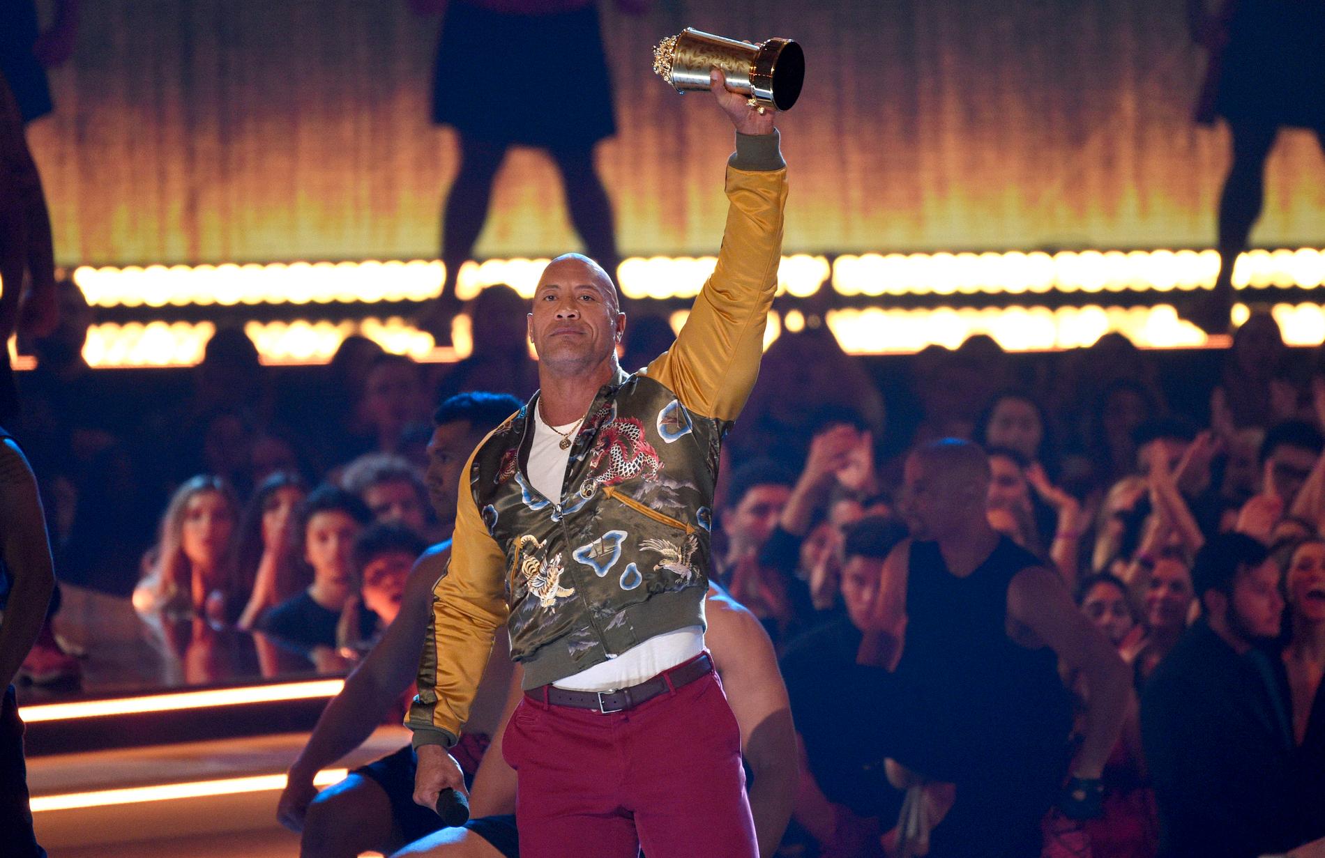 Dwayne "The Rock" Johnson fick Generation award vid MTV:s film- och tv-gala.