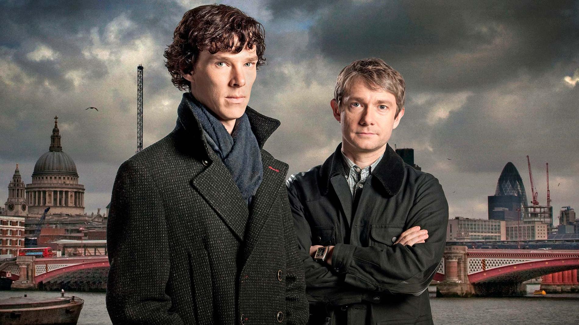 Benedict Cumberbatch och Martin Freeman i ”Sherlock”.