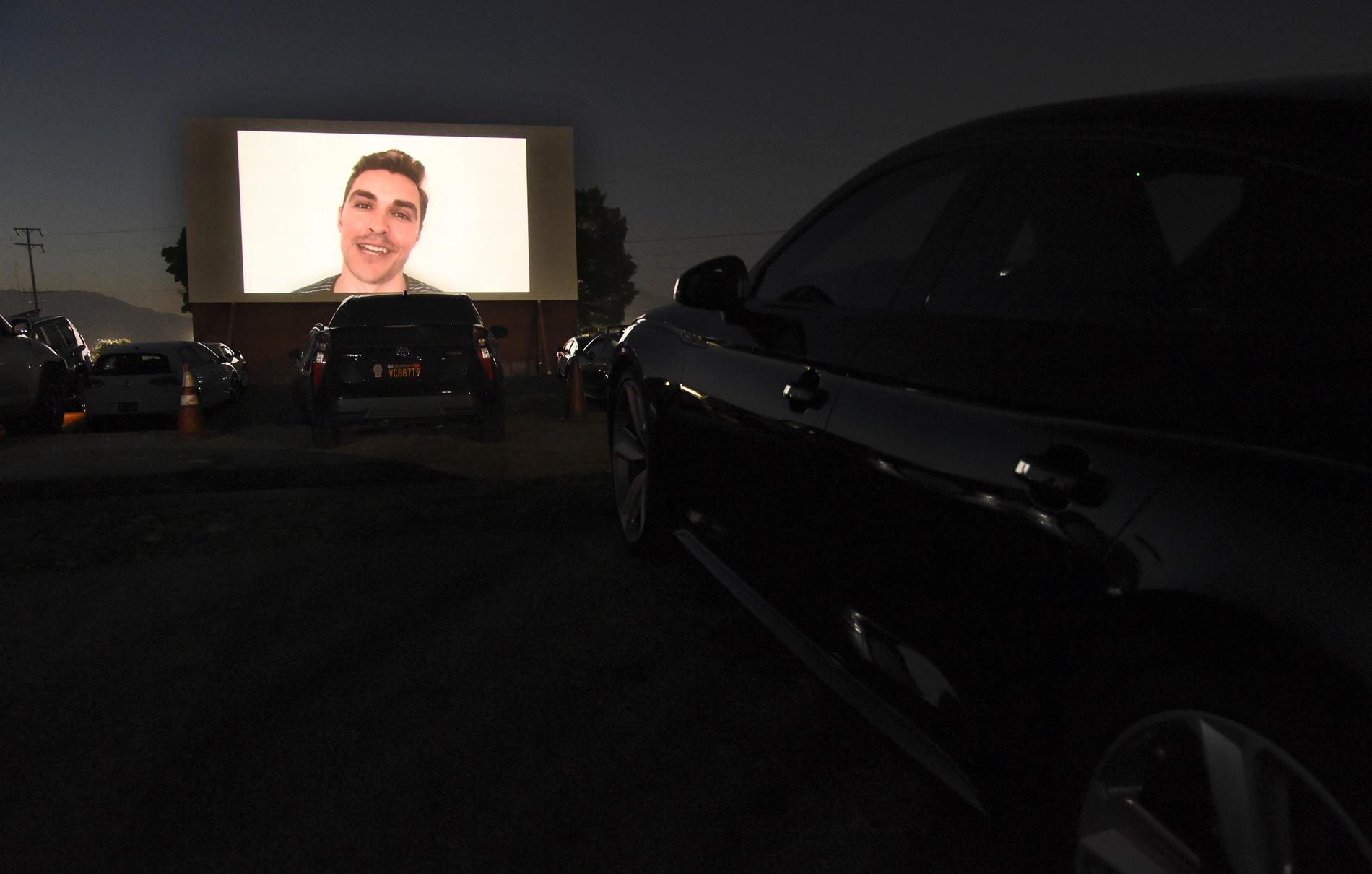 Dave Franco presenterar sin "The rental" inför en visning på en drive in-biograf. Arkivbild.