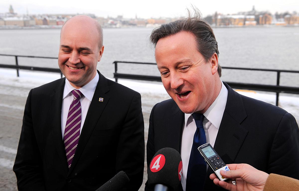 grabbigt Fredrik Reinfeldt och David Cameron var på glatt humör då toppmötet i Stockholm avslutades i går. De politiska tvillingarna har dock en del att oroa sig över – framförallt jämställdhetsfrågan.