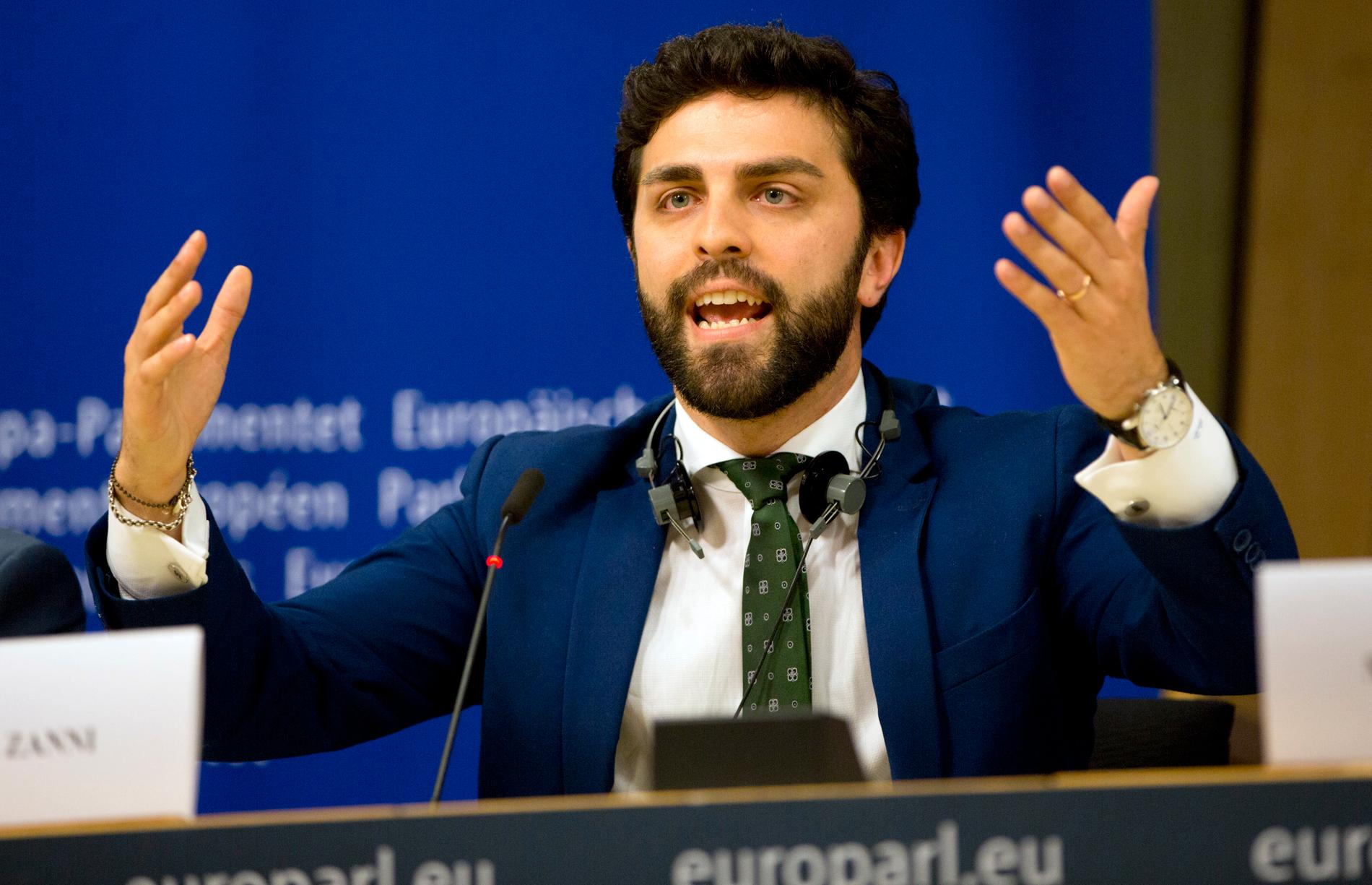 Marco Zanni blir gruppledare för EU-parlamentsgruppen ID, som bland andra samlar italienska Lega, tyska AFD och franska Nationell samling.