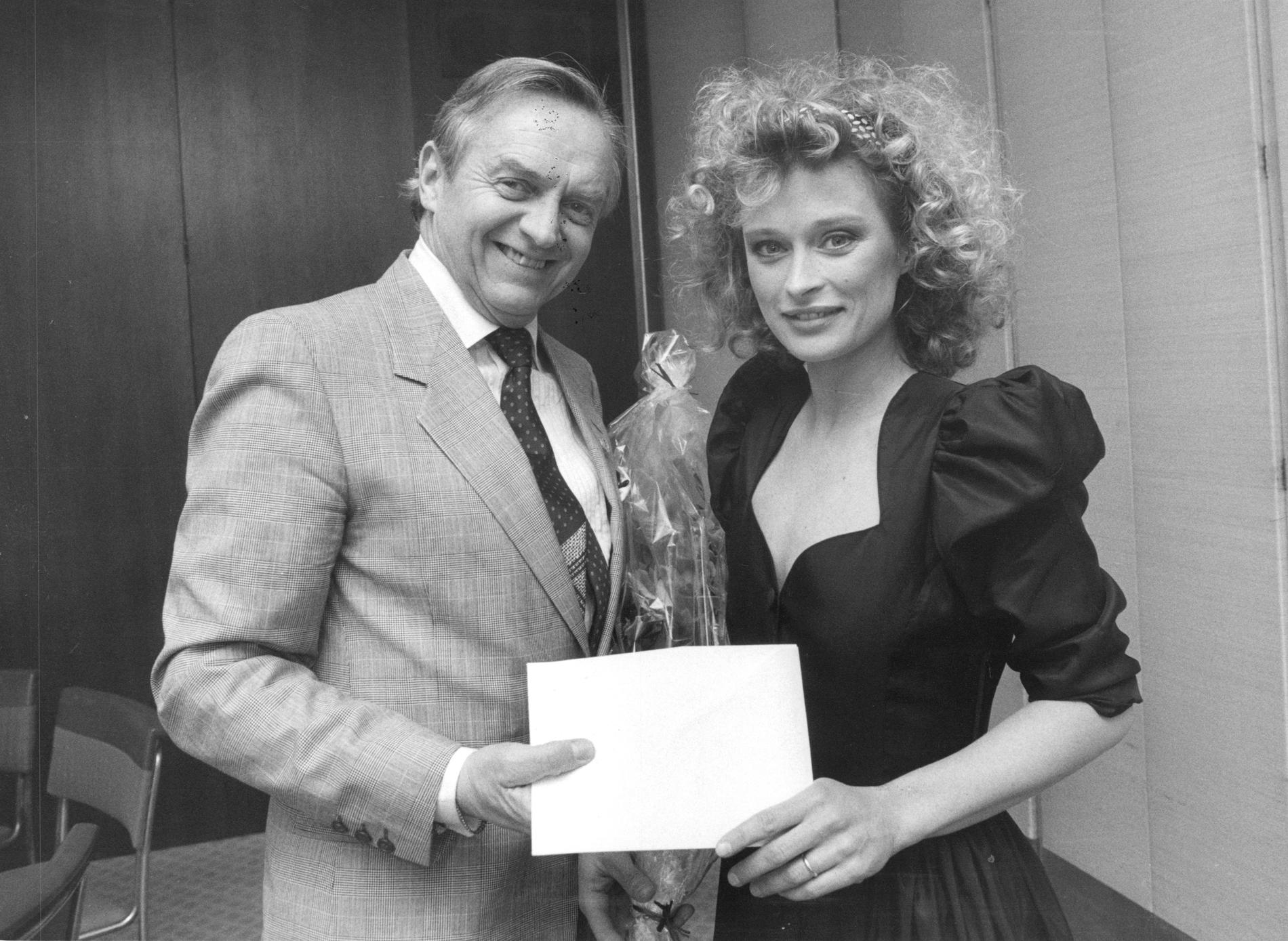 Tillsammans med Lena Endre 1988.