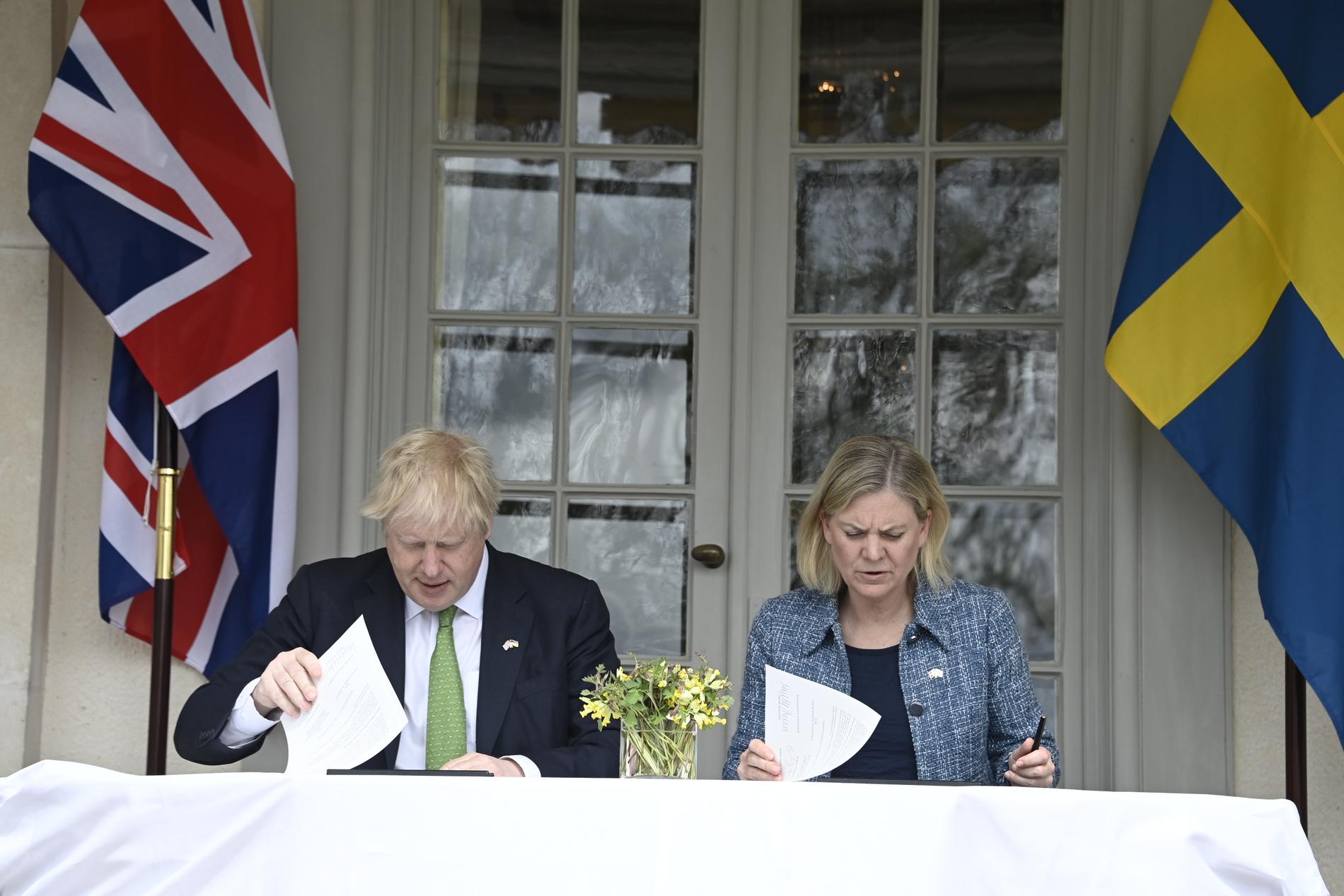 Storbritannien och Sverige har enats om ett solidaritetsavtal.