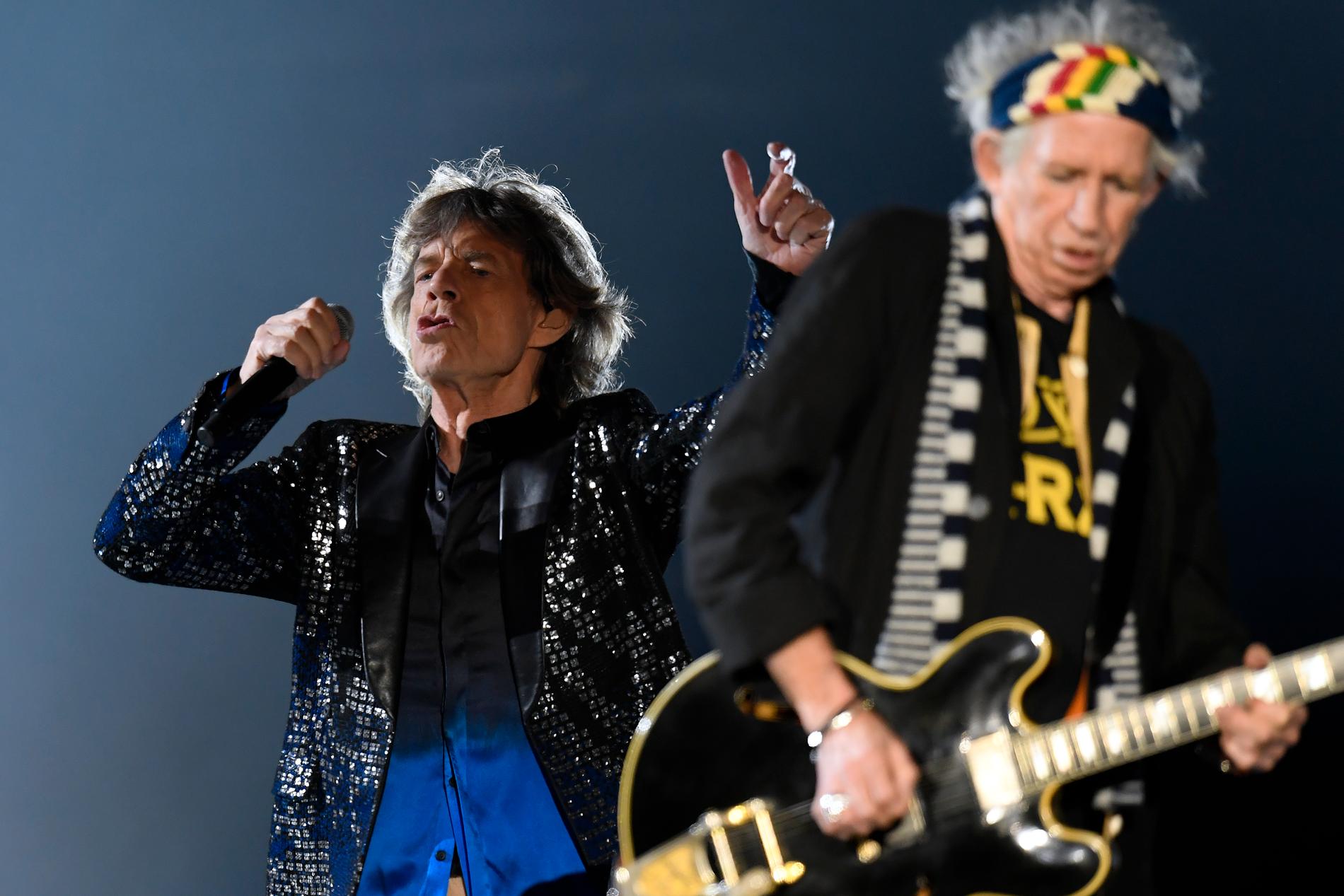Sir Mick Jagger och Keith Richards uttrycker sin sorg över Charlie Watts död på Instagram. Arkivbild.