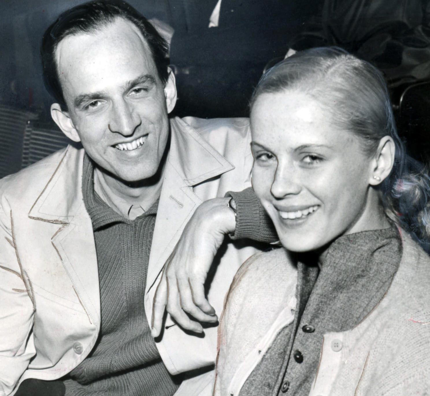 Ingmar Bergman och Bibi Andersson 1956.