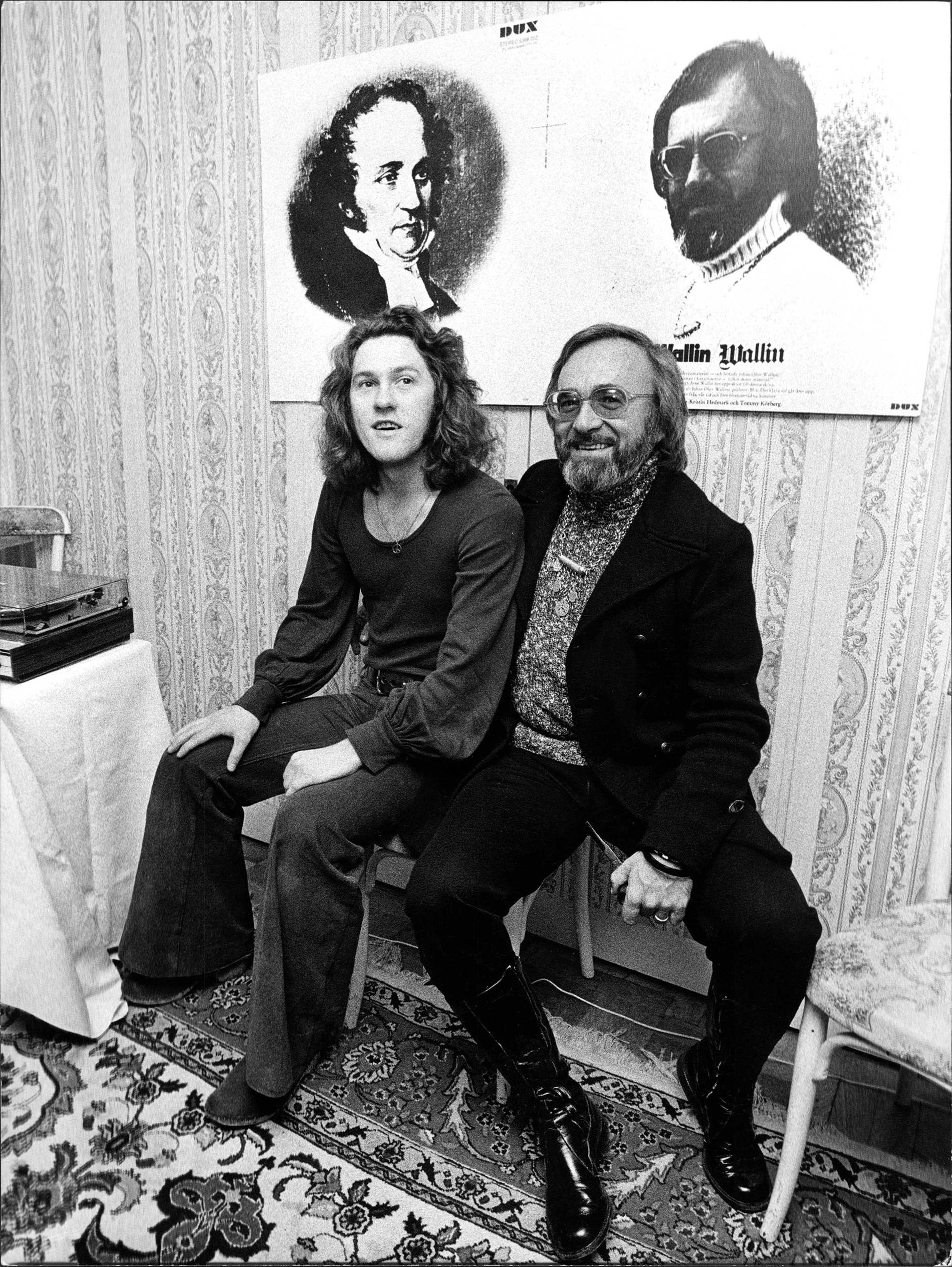 Tommy Körberg och Bengt-Arne Wallin 1972.