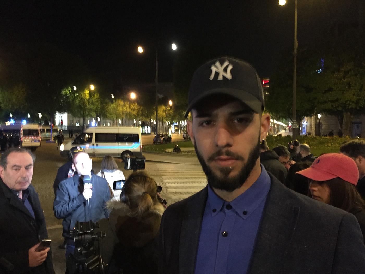 Yilmaz Ogur blev vittne till attacken i Paris.