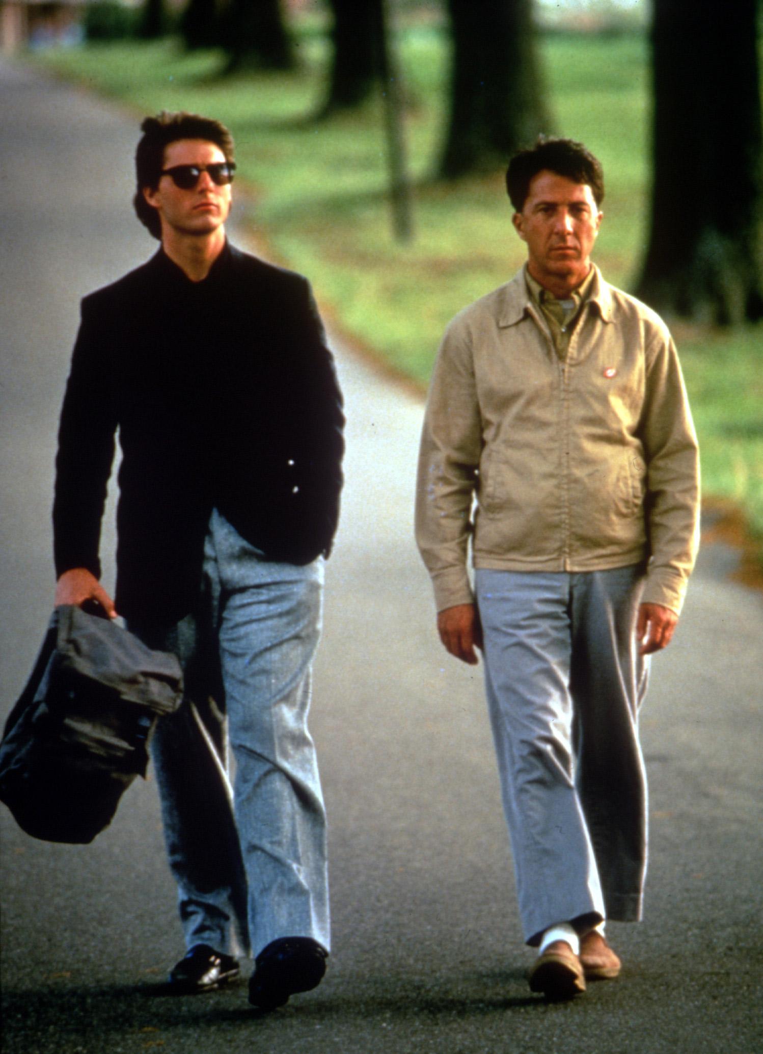 Med Tom Cruise i ”Rain Man”, 1988.