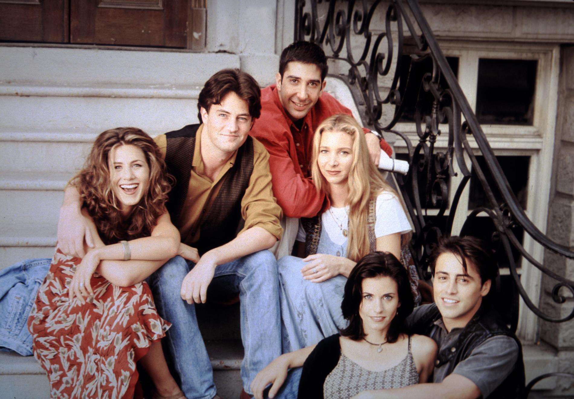 Jennifer Aniston, Matthew Perry, David Schwimmer, Lisa Kudrow, Matt LeBlanc, Courteney Cox 1995.