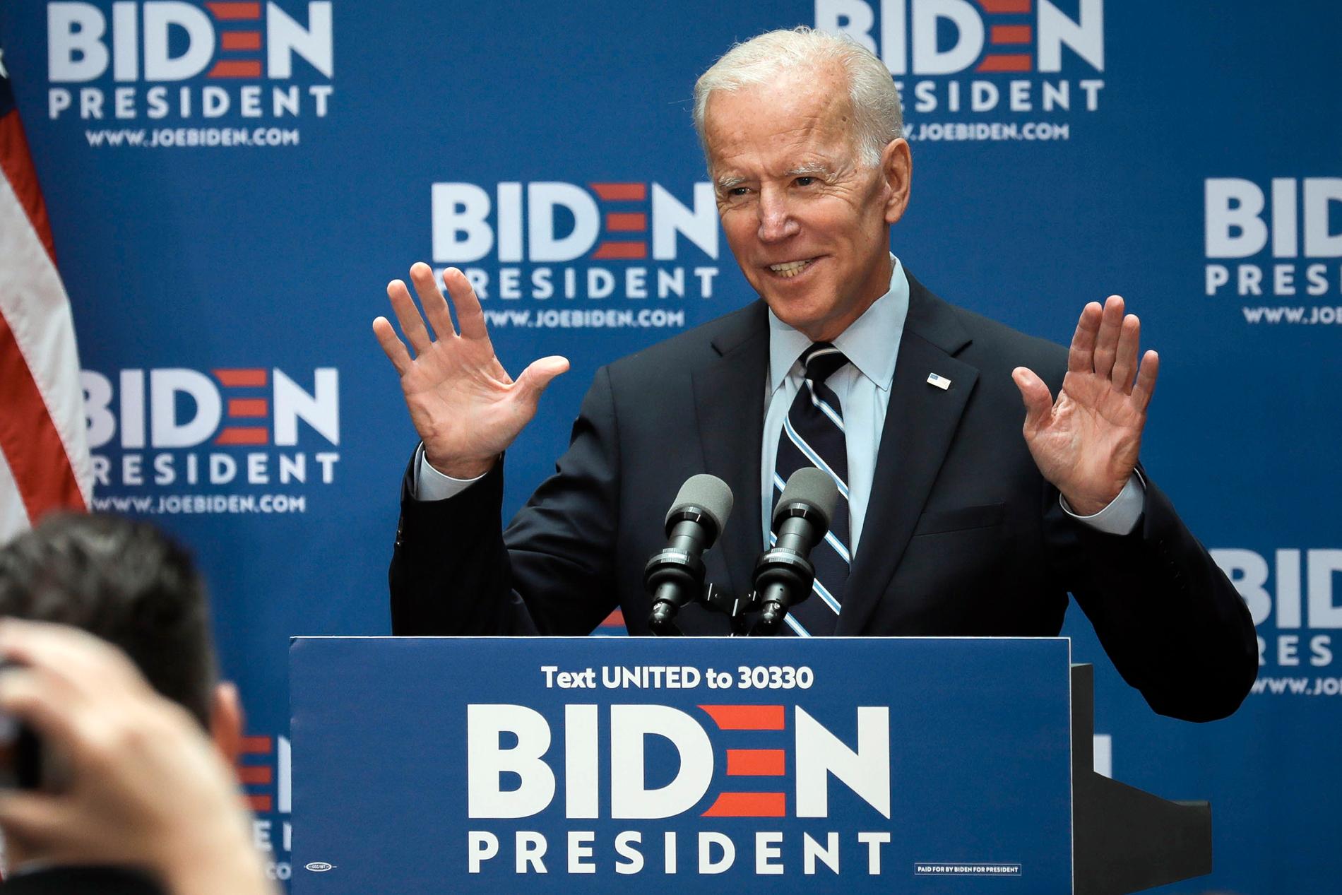 Joe Biden utlovar en utrikespolitik som inte bygger på "Twitter-utbrott".