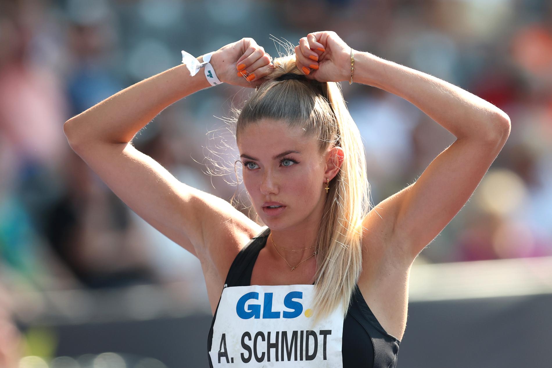 Alica Schmidt under tyska mästerskapet i år.