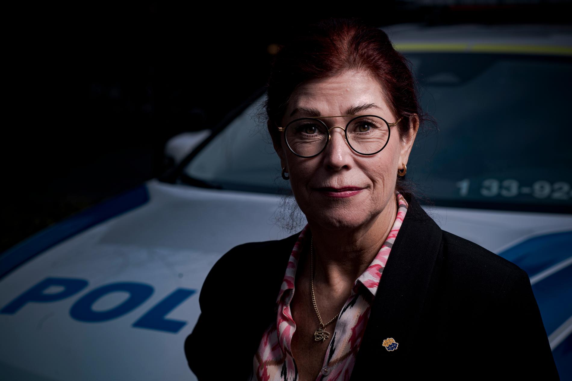 Polisförbundets ordförande Katharina von Sydow vill se fler – och välutbildade poliser. Arkivbild.