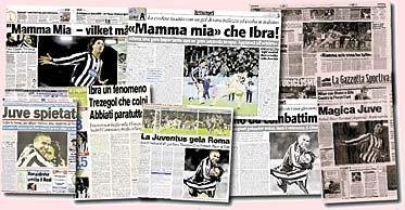 Zlatan fick stora rubriker i gårdagens tidningar – främst i Italien men även i övriga delar av Europa.