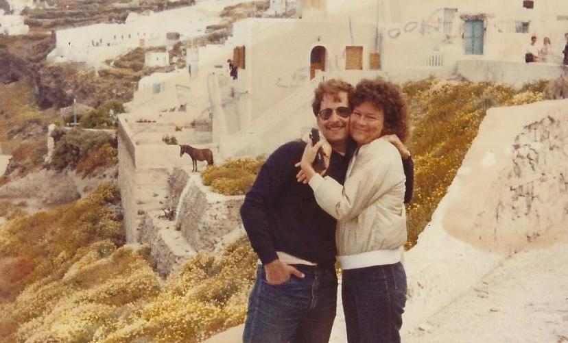 Jim och Patti Ryan på sin bröllopsresa på Grekland, maj 1980.