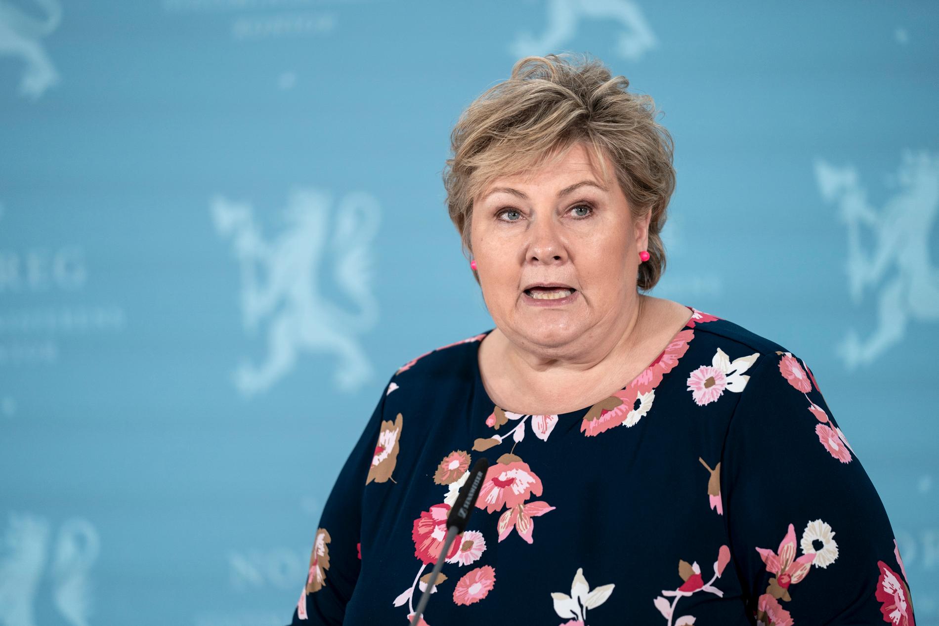 Norges stadsminister Erna Solberg.