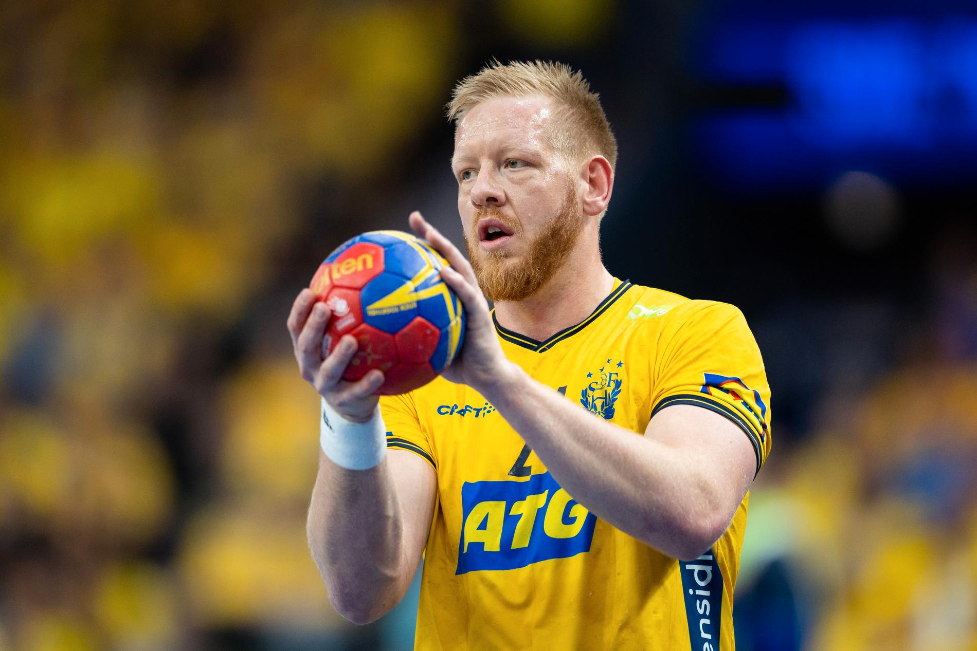 Jim Gottfridsson under VM med Sverige. 