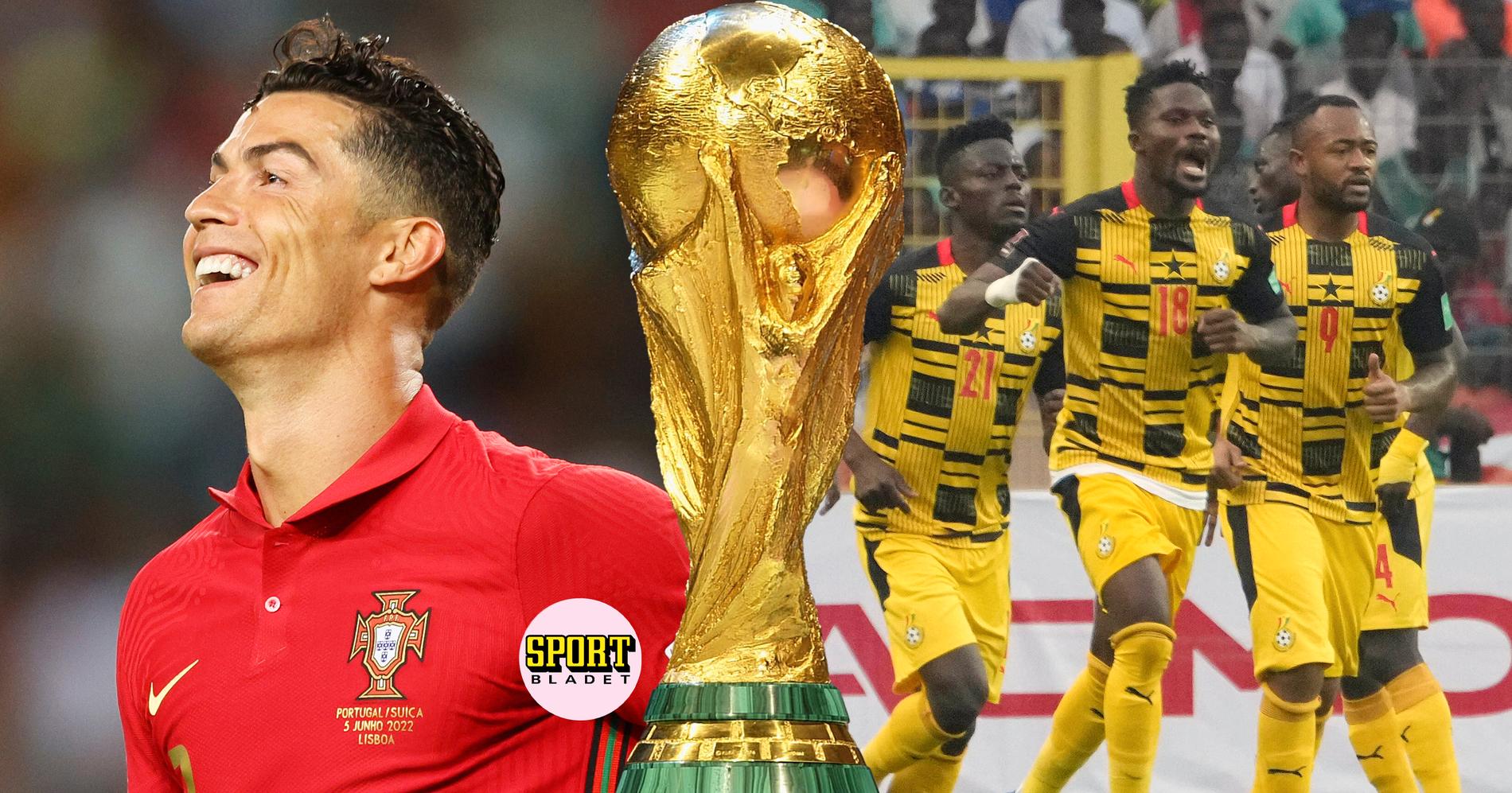 Cristiano Ronaldo och Portugal möter Ghana i fotbolls-VM.