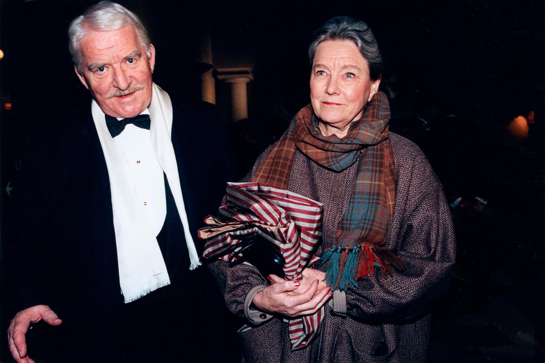 Hasse och Gunilla Alfredson på guldbaggegalan 1998.