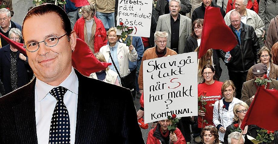 Sagoberättare Anders Borg plockar politiska poäng på sin förmåga att berätta 
moraliska historier. Den ekonomiska politiken är mindre viktig. (Bilden är ett montage.)