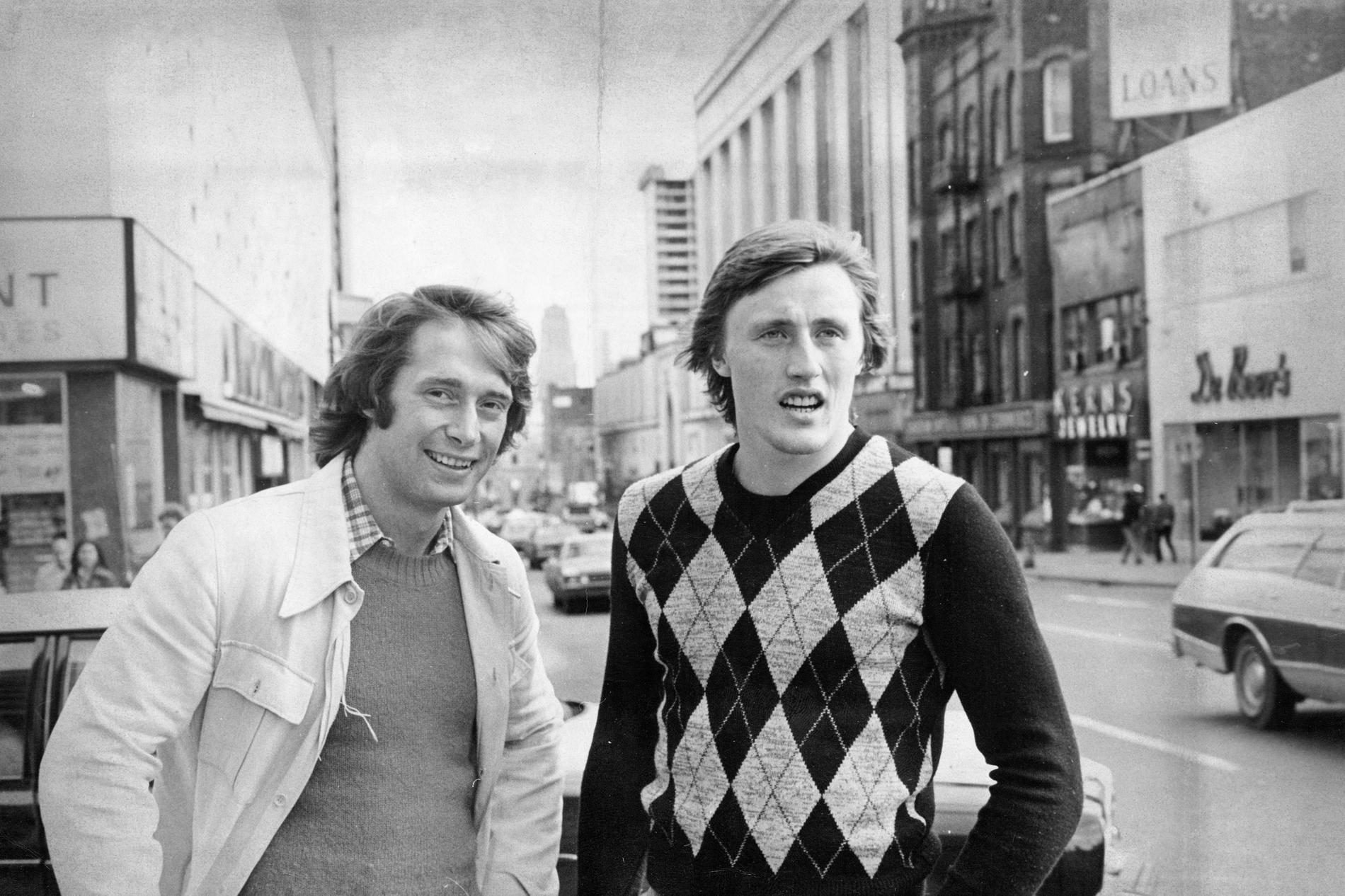 Inge Hammarström och Börje Salming i Toronto på 70-talet.