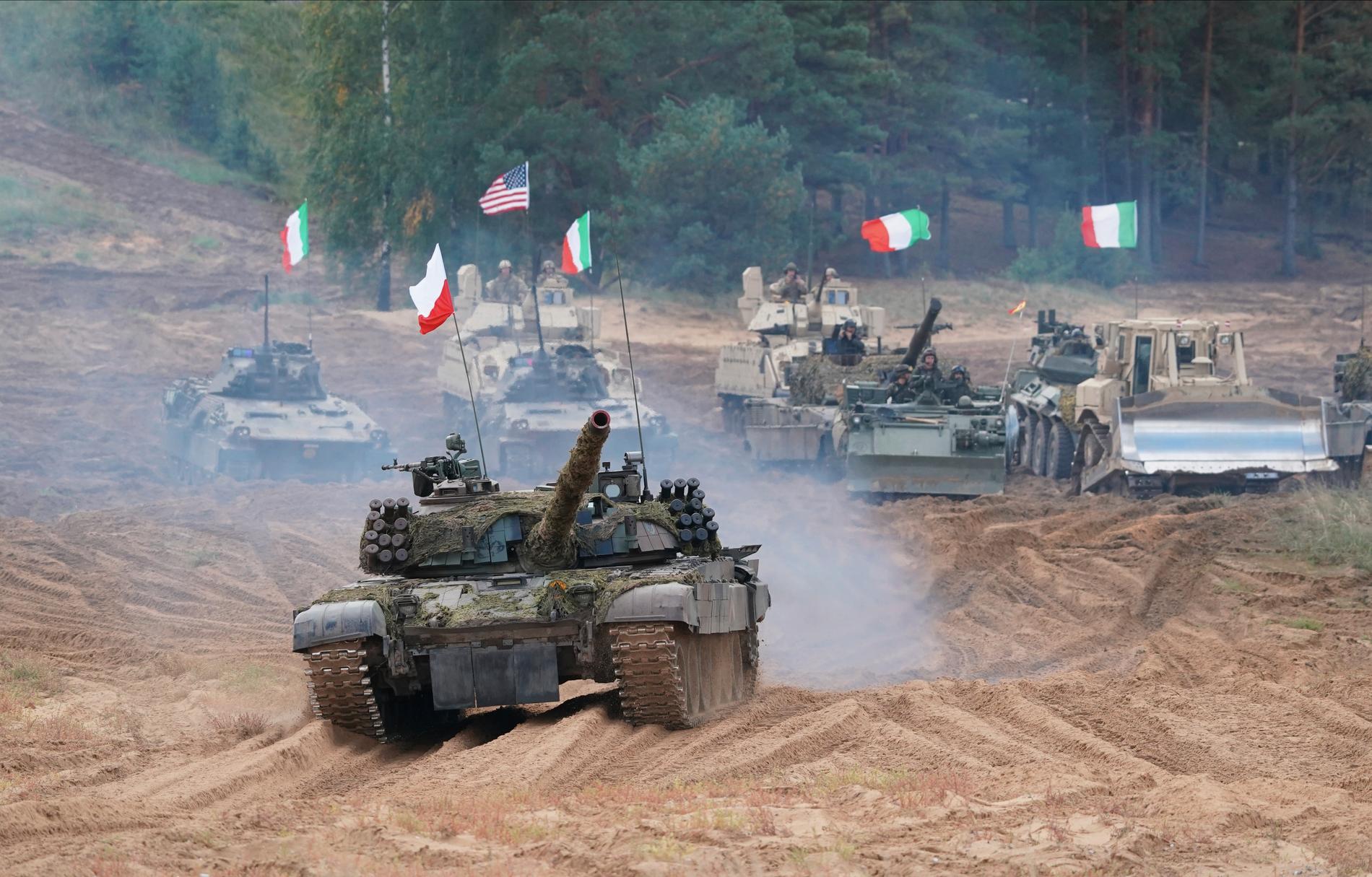 Natoövning i Lettland.