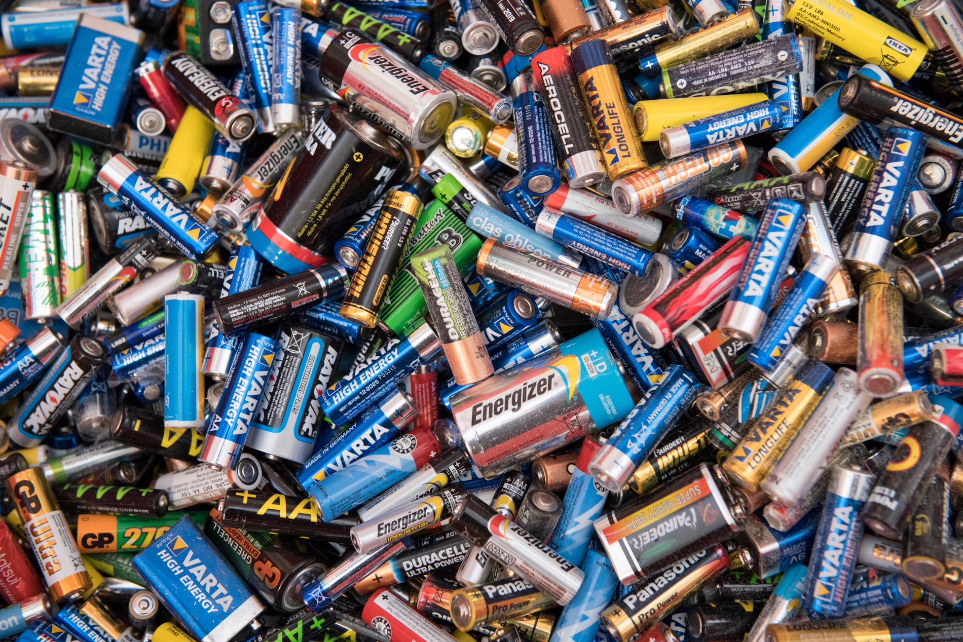 Urecycle återvinner omkring 70 procent av landets alla batterier. Arkivbild.