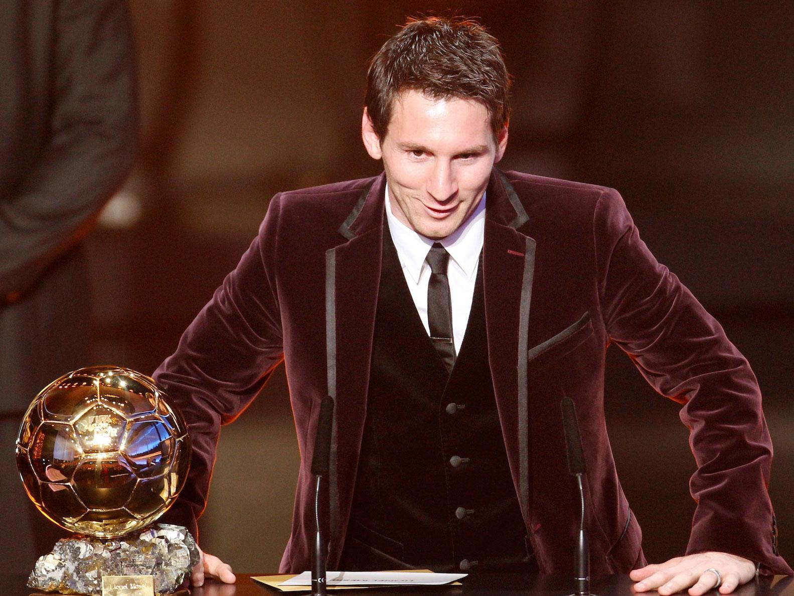 Messi på galan 2013.