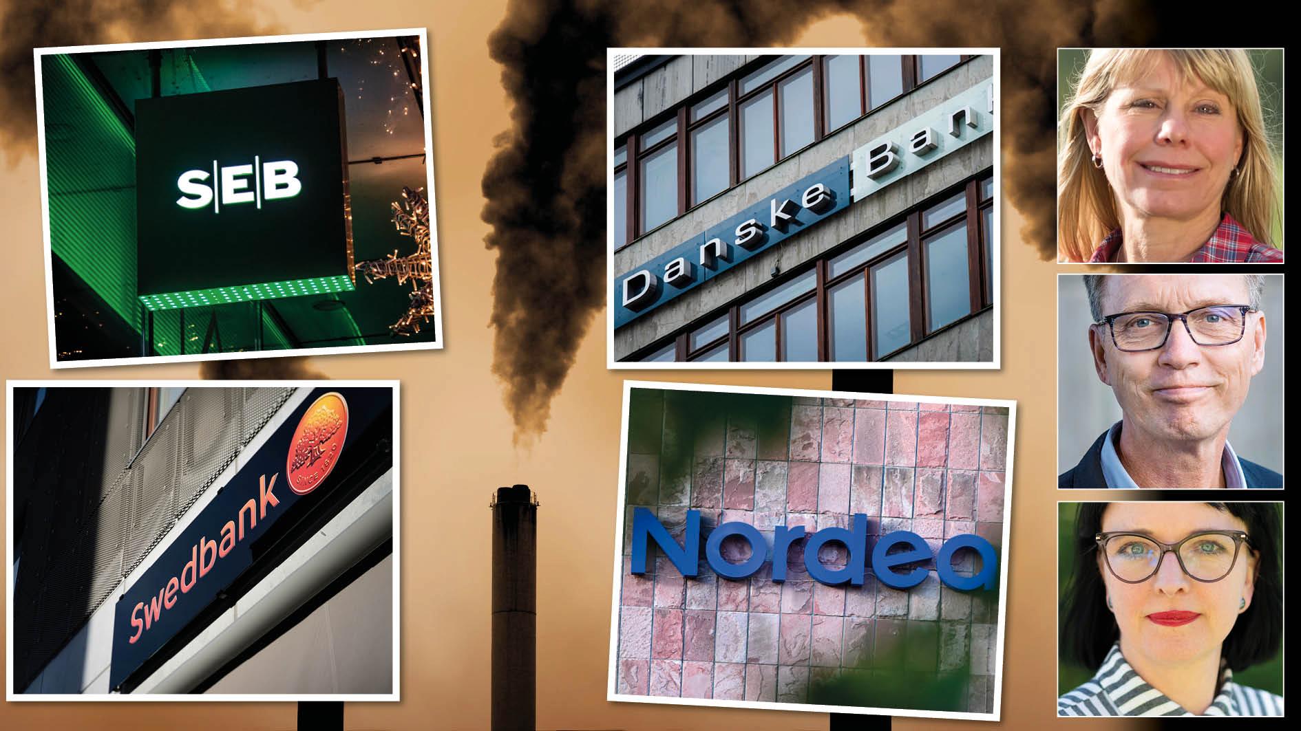 En ny rapport från Fair finance guide, Naturskyddsföreningen och Greenpeace visar att svenska storbanker fortsätter att stödja fossila bolag. Totalt rör det sig om över 116 miljarder kronor under senaste två åren, skriver Karin Lexén, Jan Bertoft och Erika Bjureby.