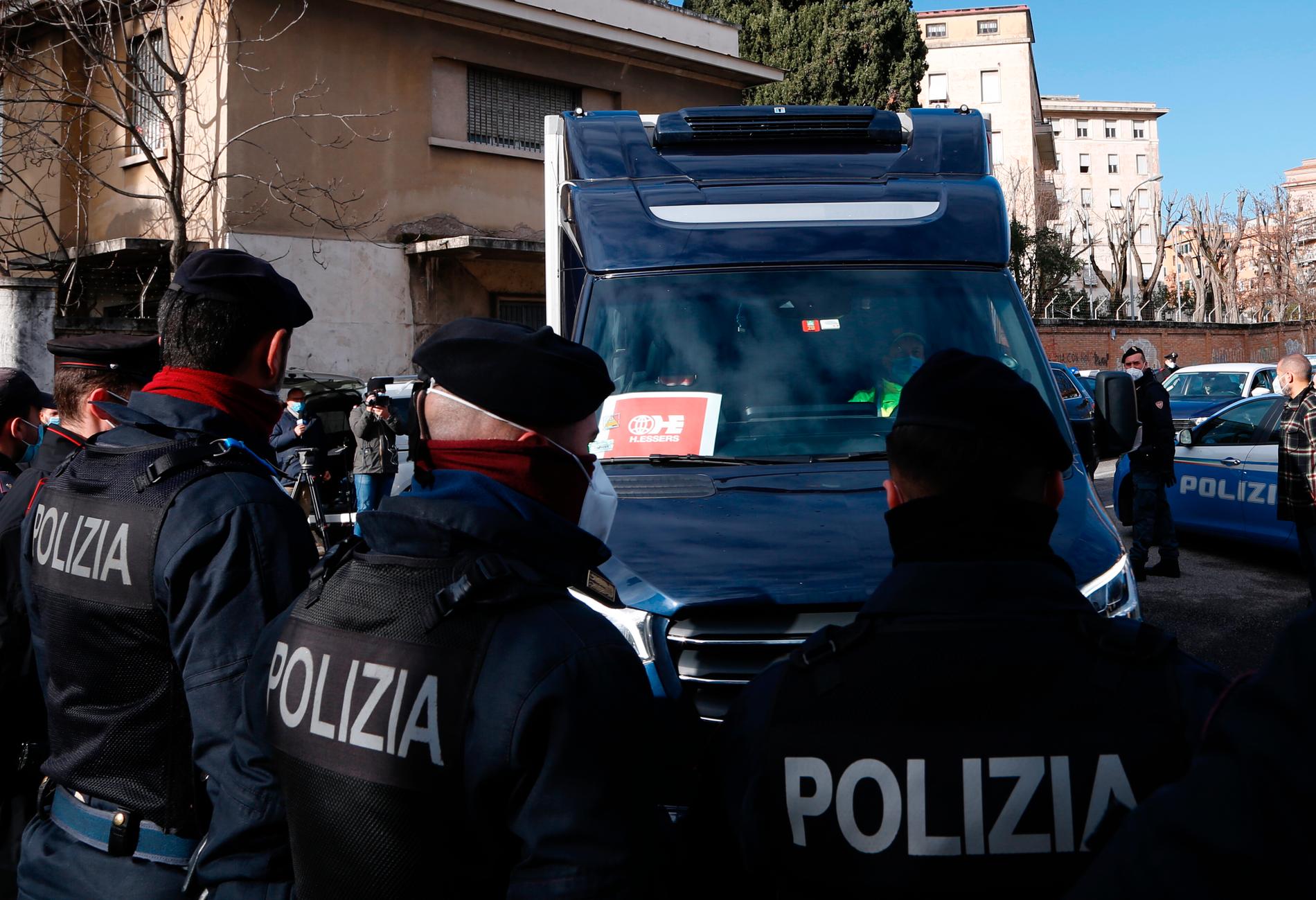 Italiensk polis har gripit en 22-årig högerextrem man. Arkivbild.