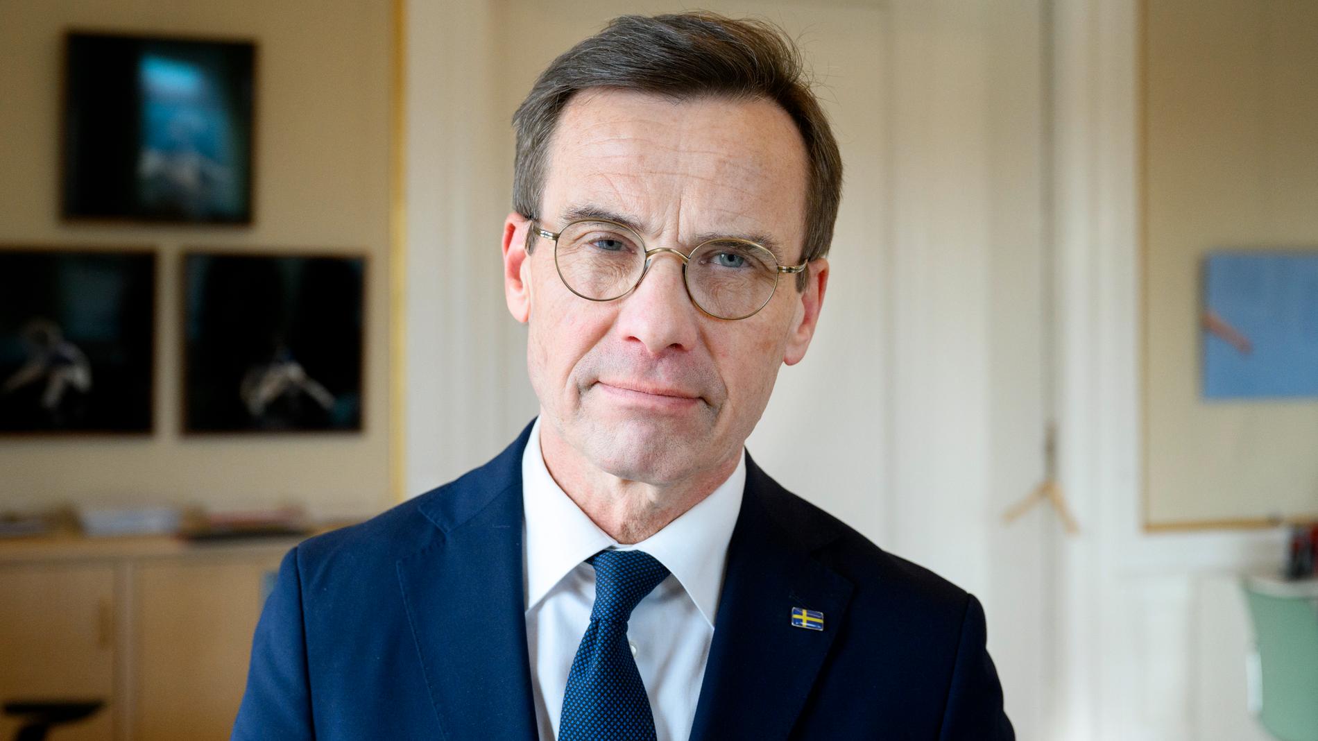 Statsminister Ulf Kristersson (M) har "auktoritetsproblem" anser statsvetare. Arkivbild.