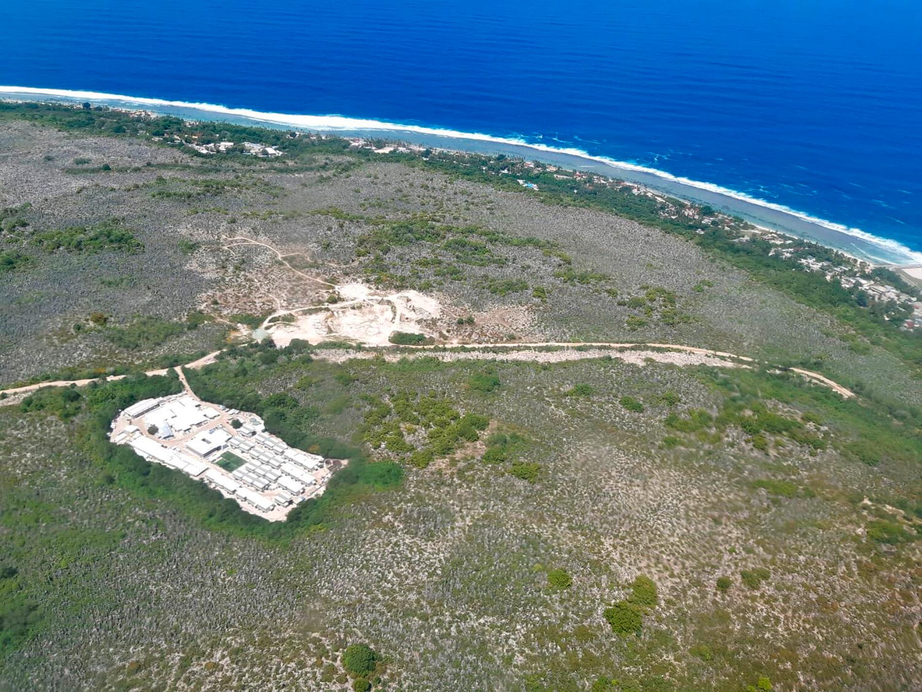 En bild från ön Nauru där Australien har ett flyktingläger. Arkivbild.