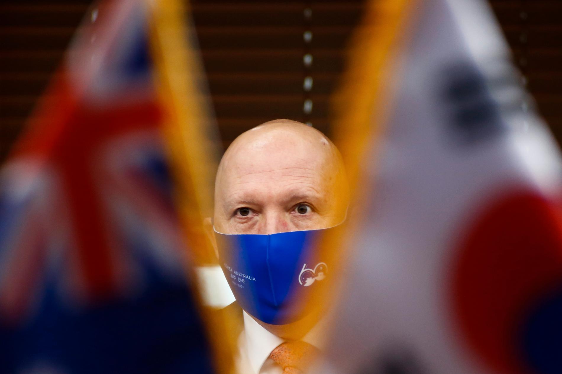Australiens försvarsminister Peter Dutton säger att man varit öppen med sina betänkligheter om ubåtsvalet med Frankrike. Arkivbild.